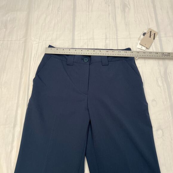 Worthington Womens High-Rise Modern Petrol Blue Trouser Pants Size 2 - Picture 3 of 12